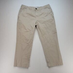 Peter Manning Pants Mens 36x25 Beige Garment Dyed Chino Straight Leg Mid Rise